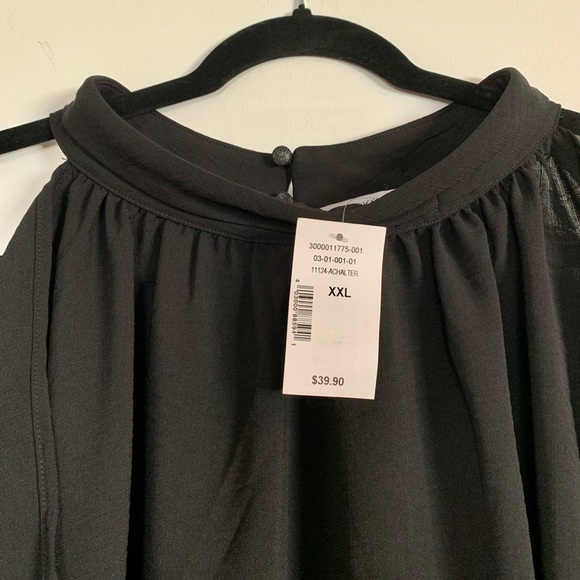 021 NWT RICKIS plus black halter swing top - Picture 4 of 8